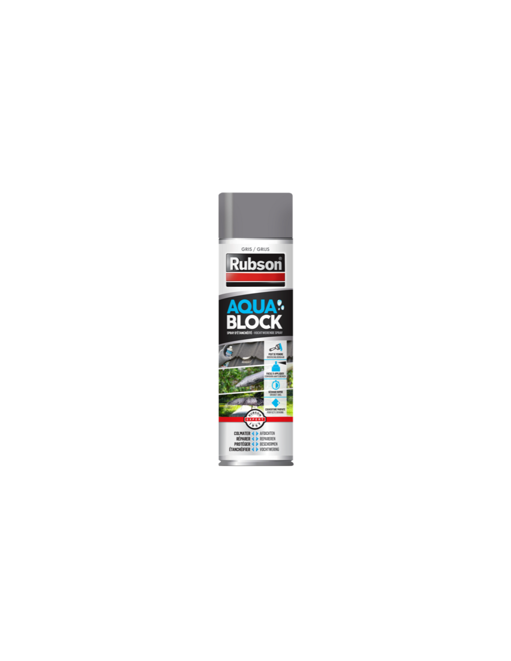 Aquablock spray gris aero 300ml - rubson