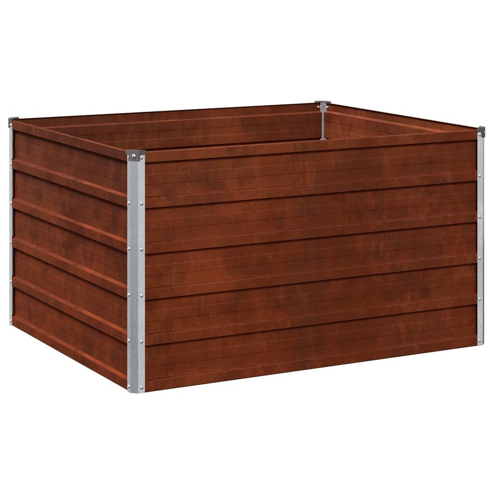 Jardin surélevé rouillé 100 x 80 x 55 cm corton
