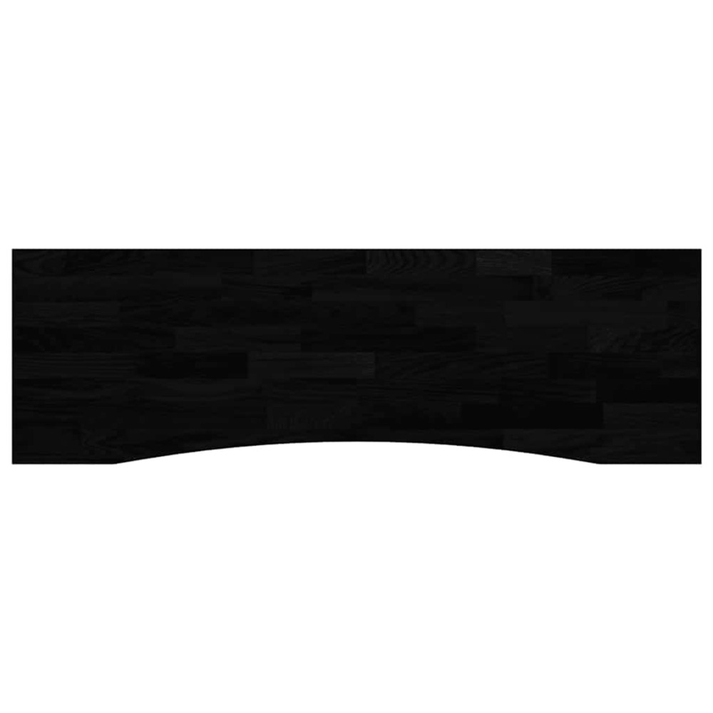 Dessus de bureau marron foncé bois chêne massif rectangulaire