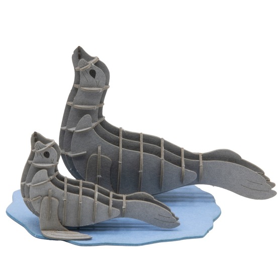 Maquette 3d en papier phoque