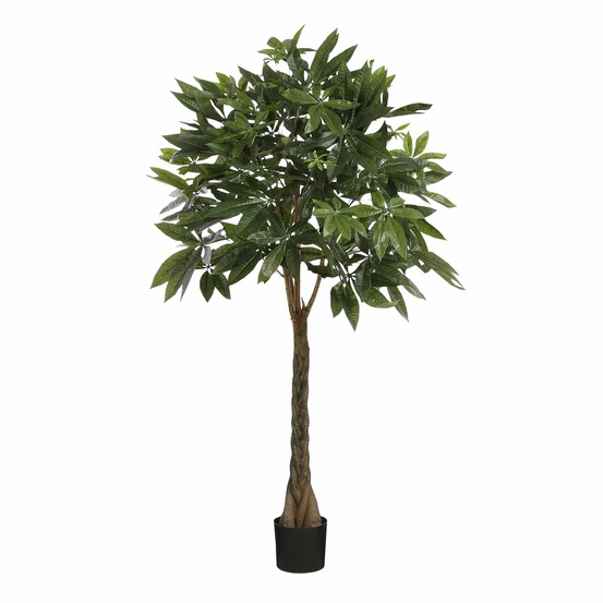Mica decorations pachira plante artificielle - h120 x ø50 cm - vert