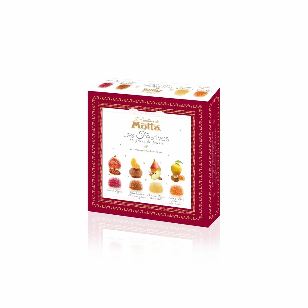 Coffret de pâtes de fruits excellence les festives - motta