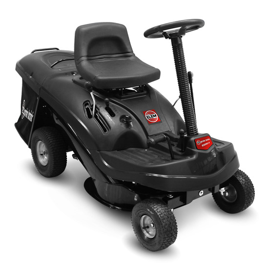 Rider autoporté 196cc - 61 cm - 4 vitesses bac récolteur 150l - elem garden