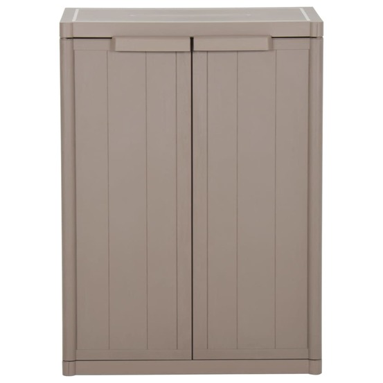 Armoire de rangement jardin marron 65x45x88cm pp aspect de bois
