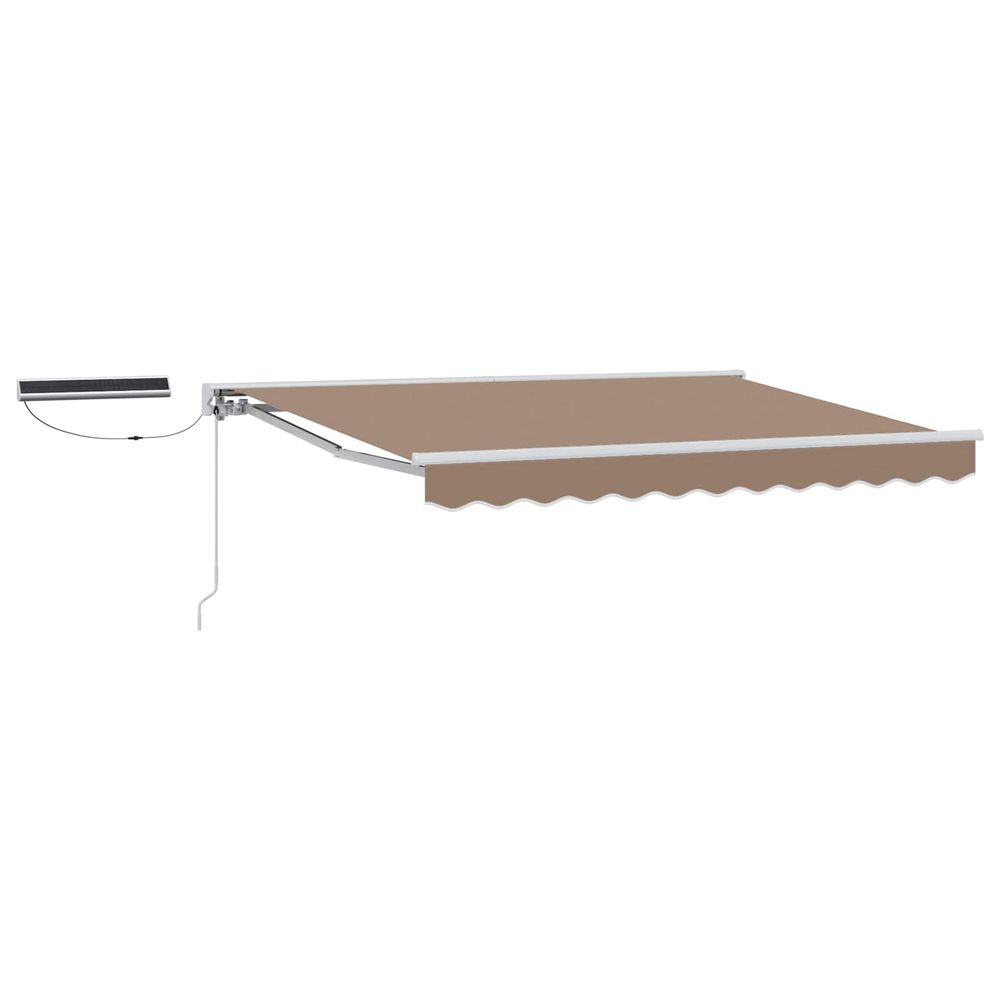 Auvent rétractable électrique taupe 2,5 x 2 m