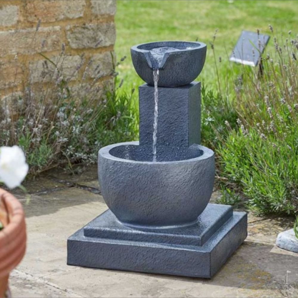 Fontaine chutes fengshui solaire et sur batterie
