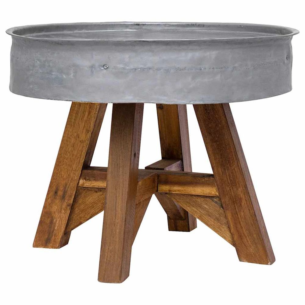Table basse Bois de rÃ©cupÃ©ration ArgentÃ©