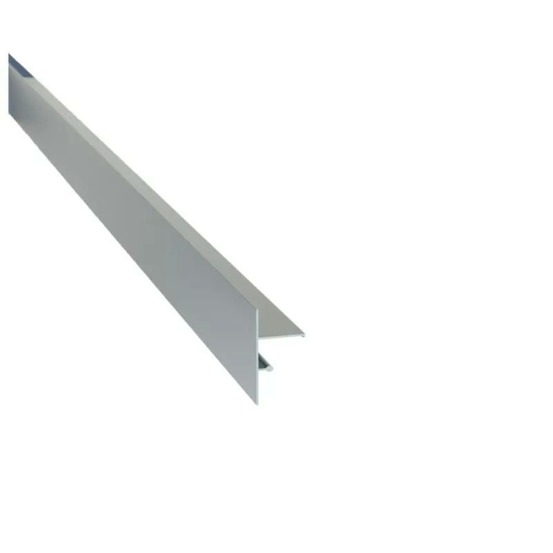 Profilé de finition clipsable pour terrasse sur plots - jouplast - gris - 70 mm