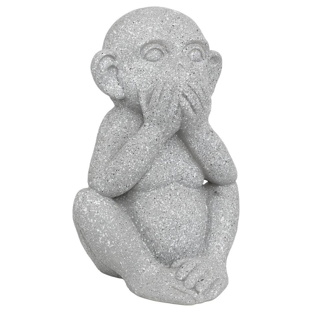 Singe déco extérieur sohel h.42cm résine gris