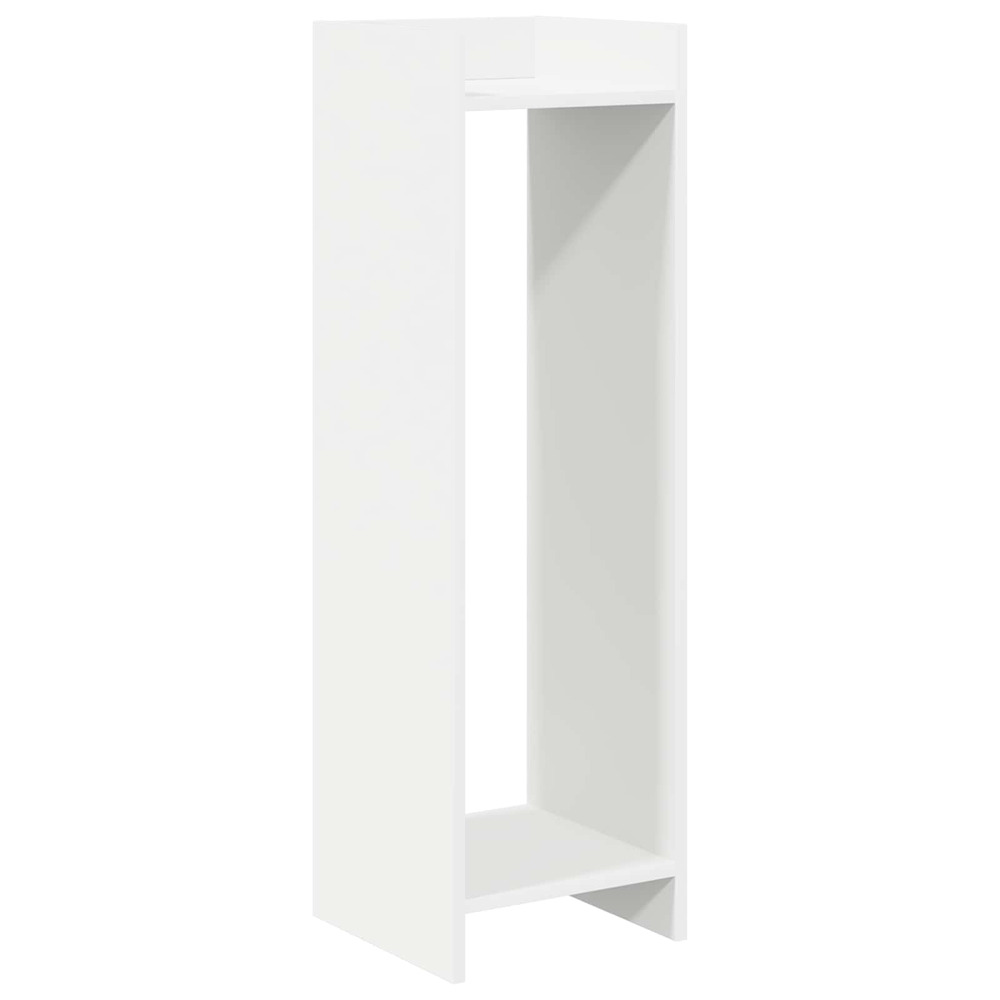 Support de plante blanc 30 x 30 x 100 cm bois d’ingénierie