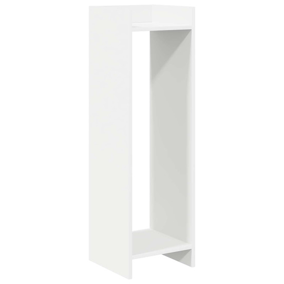 Support de plante blanc 30 x 30 x 100 cm bois d’ingénierie