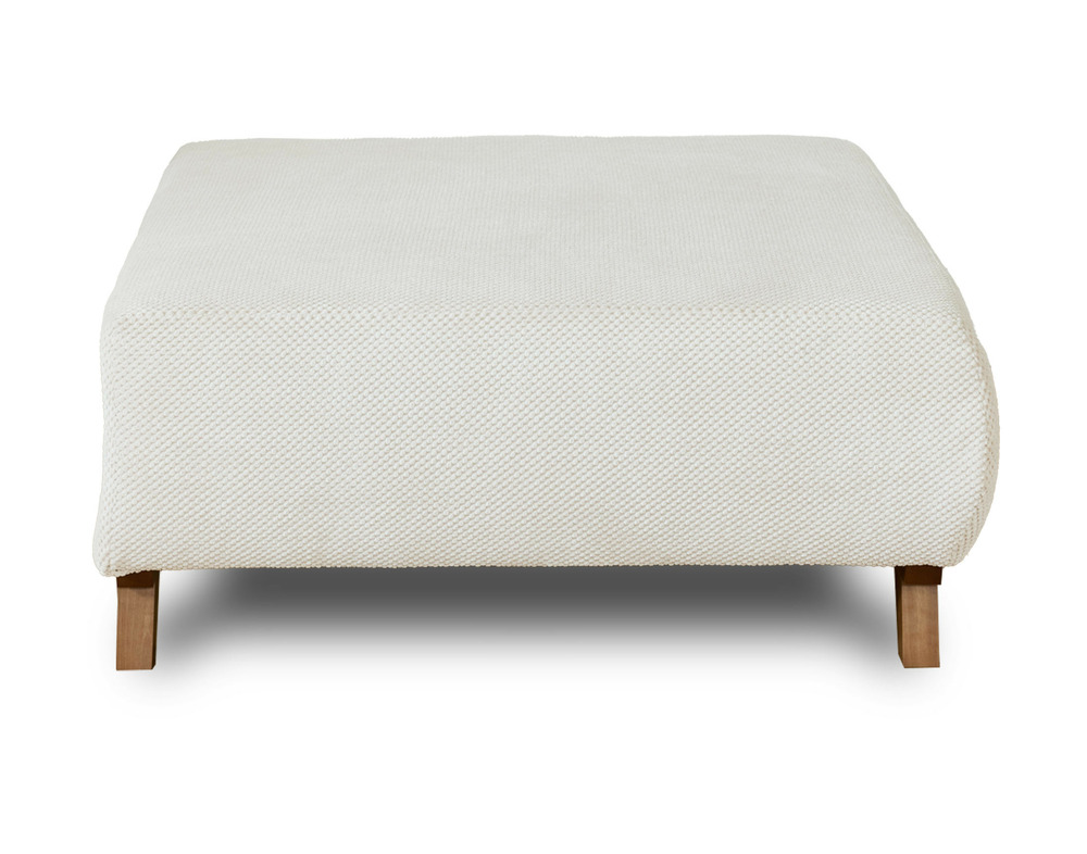 Cristal - pouf modulable - 95 cm - en velours texturé