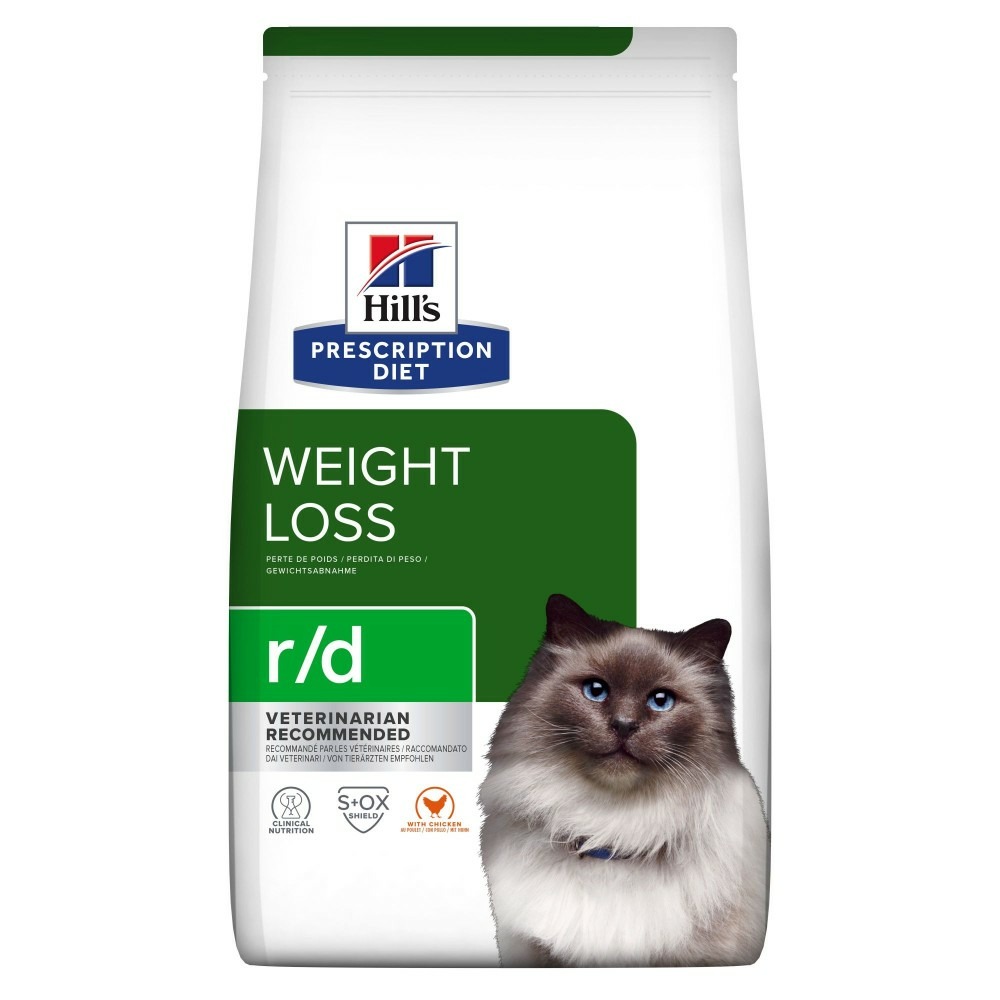 Croquettes chat adult prescription diets r/d weight loss - hill's 1,5 kg
