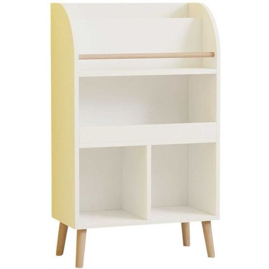 Bibliothèque de rangement pour enfants minola blanc
