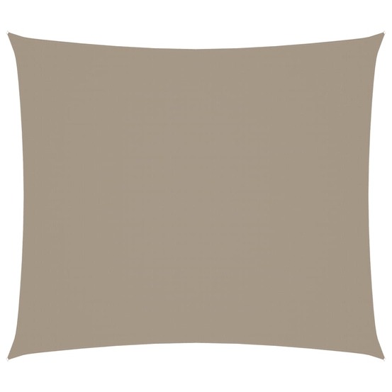 Voile de parasol tissu oxford rectangulaire 2,5x3 m taupe