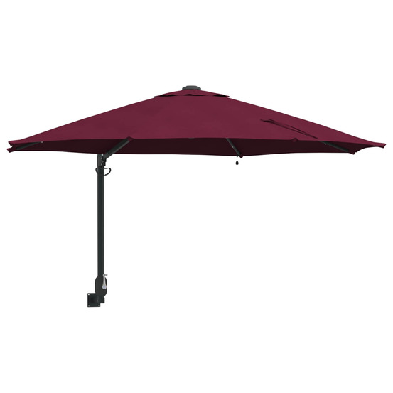 Parasol de jardin bordeaux 248 x 248 x 148 cm