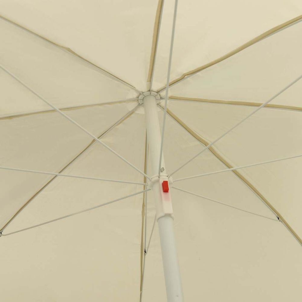 Parasol de plage jaune sable 240 cm