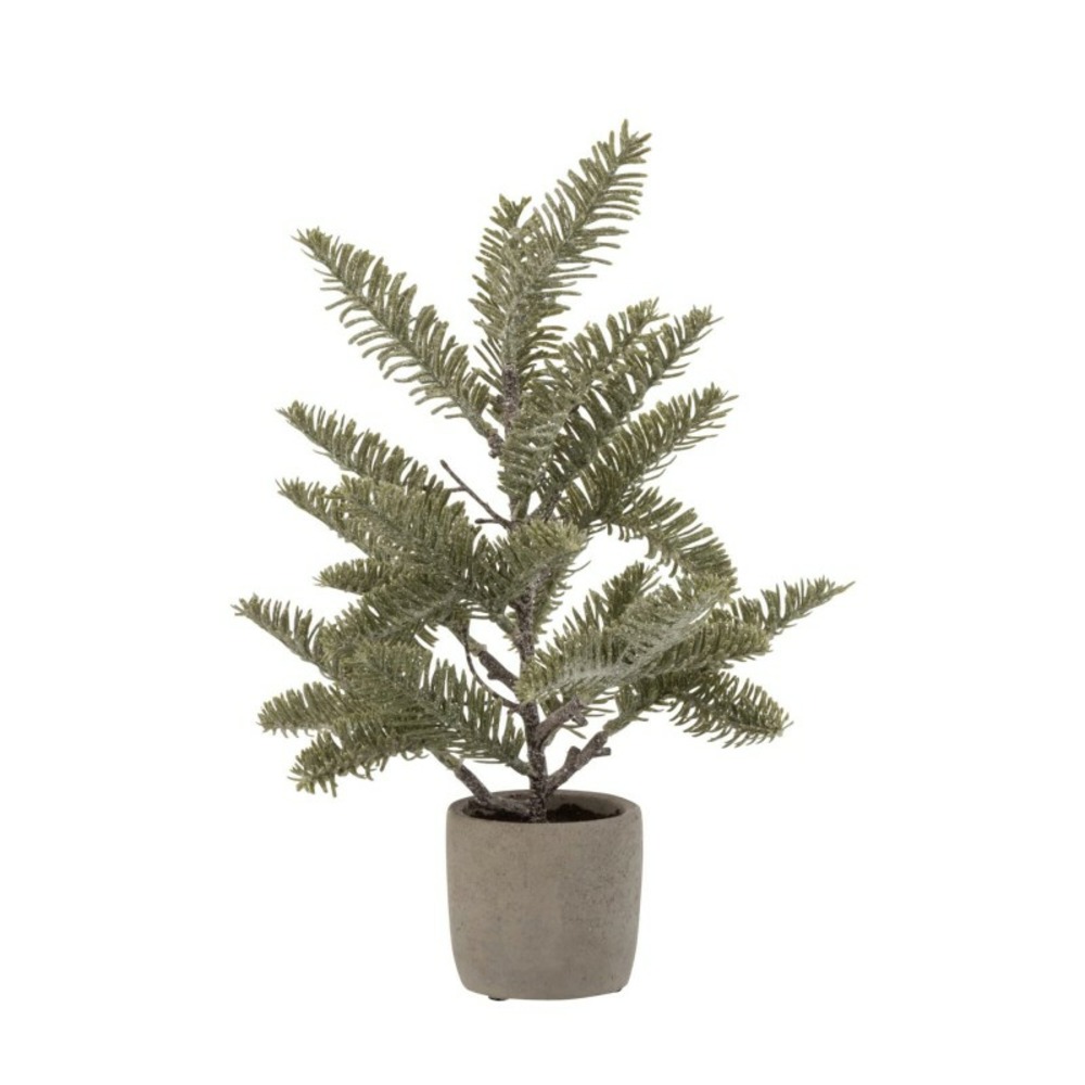 Branche de sapin décoratif en plastique vert 25x25x39 cm h39