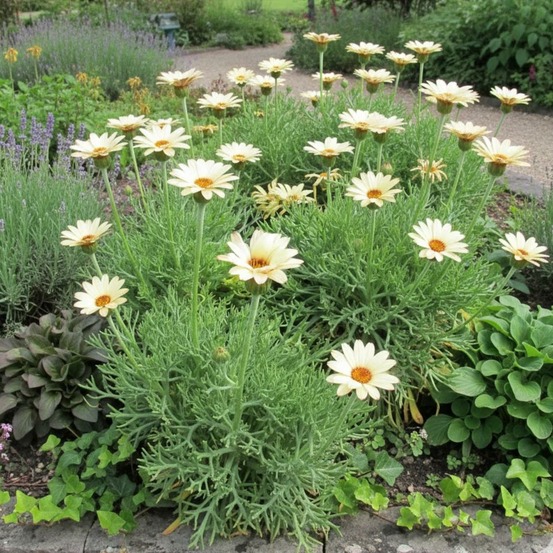 Marguerite d'été sunshine peach lot de 9 godets