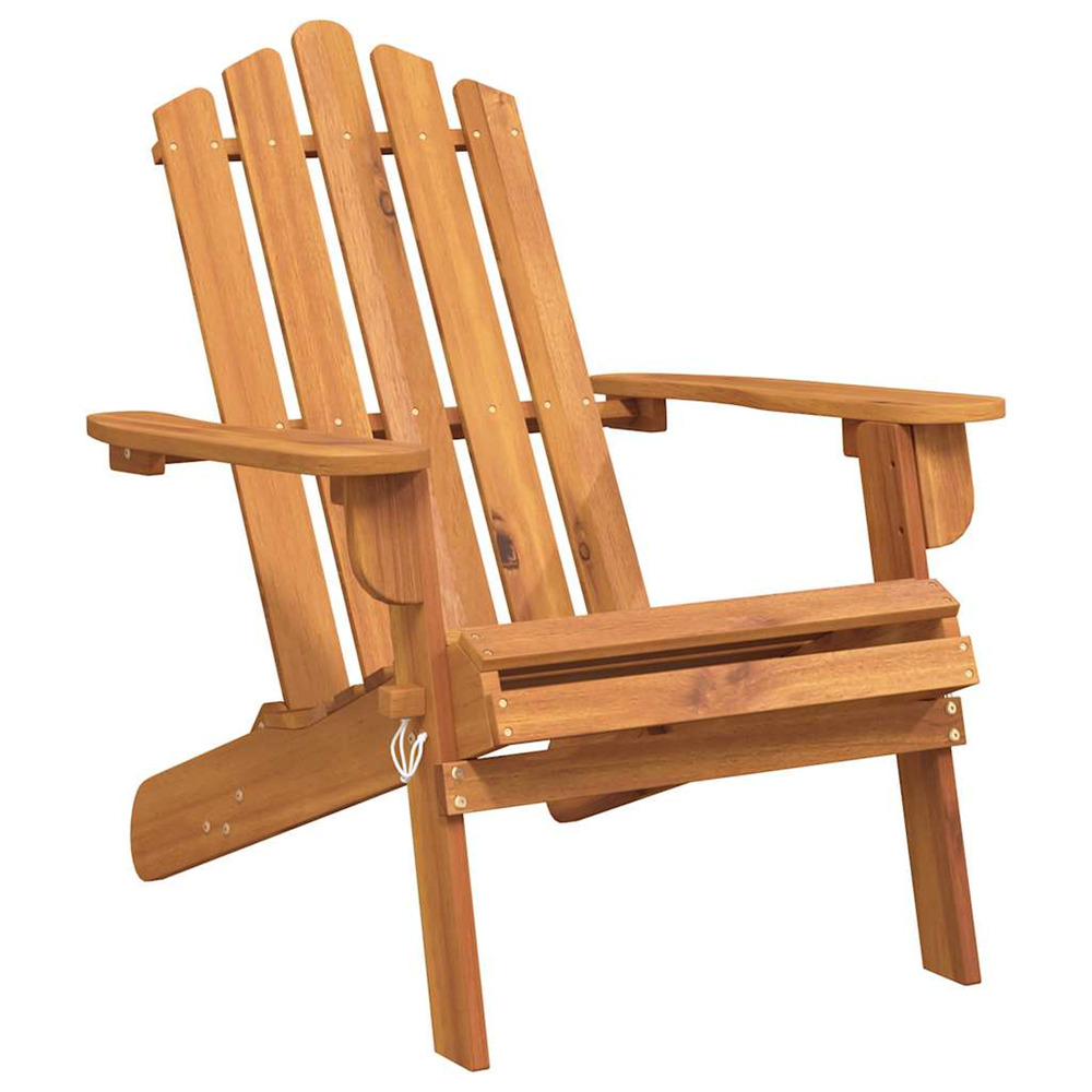 Chaise de jardin adirondack bois d'acacia massif