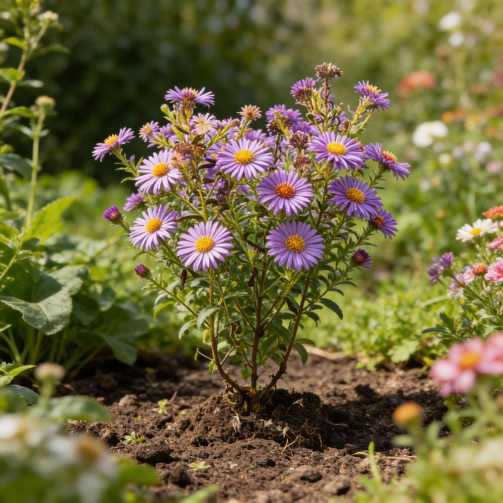 Aster herbstgruss vom bresserhof 20cm godet 9cm - aster