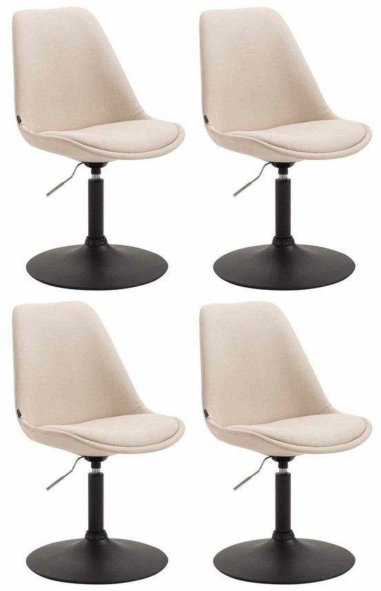 Lot de 4 chaises maverick b en tissu