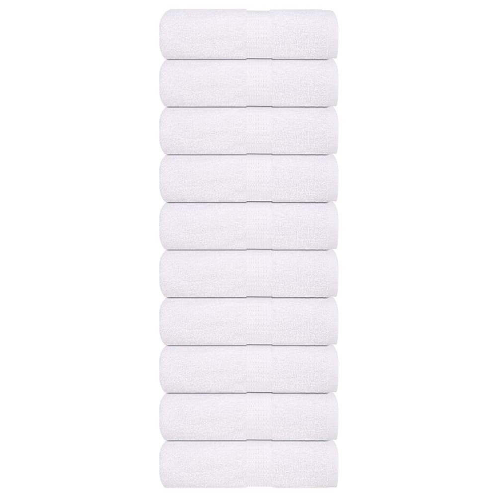 Serviettes d'invité frogn 10 pcs blanc 30x50 cm 360 g/m²