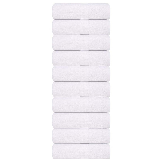 Serviettes d'invité 10 pcs frogn blanc 30x50 cm 100% coton