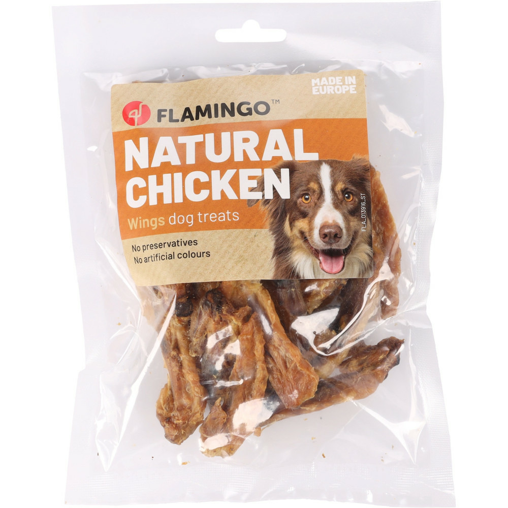 Snack nature ailes de poulet 100 g pour chien