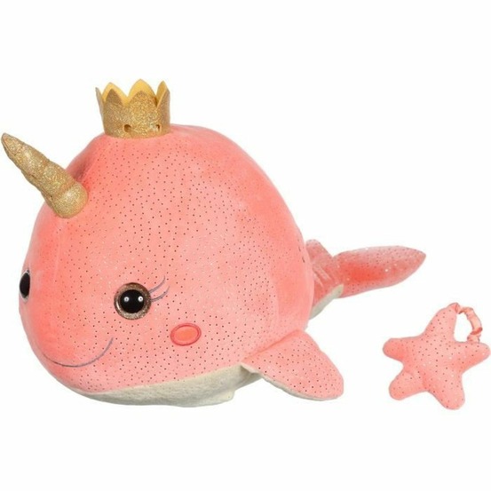 Peluche bellabloo le narval musical et lumineux 35 cm