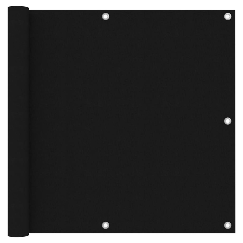 Écran de balcon noir 90x300 cm tissu oxford