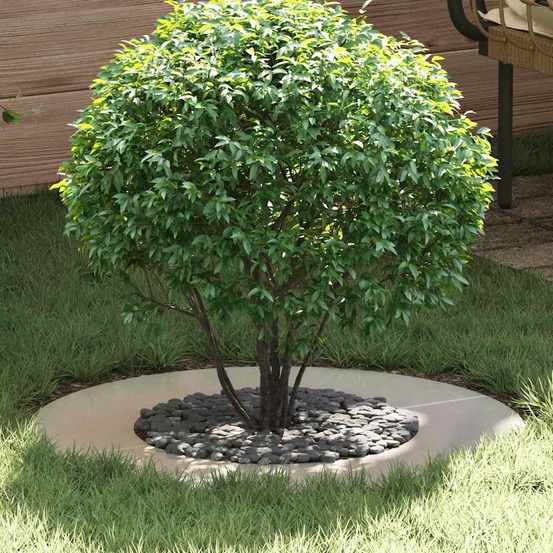 Adapté pour anneaux d'arbre plats 5 pcs argent ø40 / 70 cm