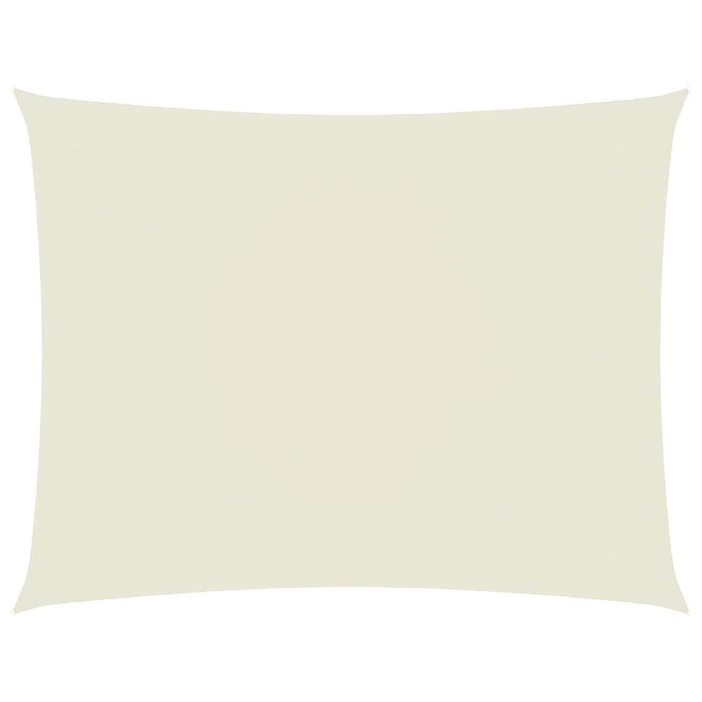 Voile de parasol tissu oxford rectangulaire 2,5x4 m crème