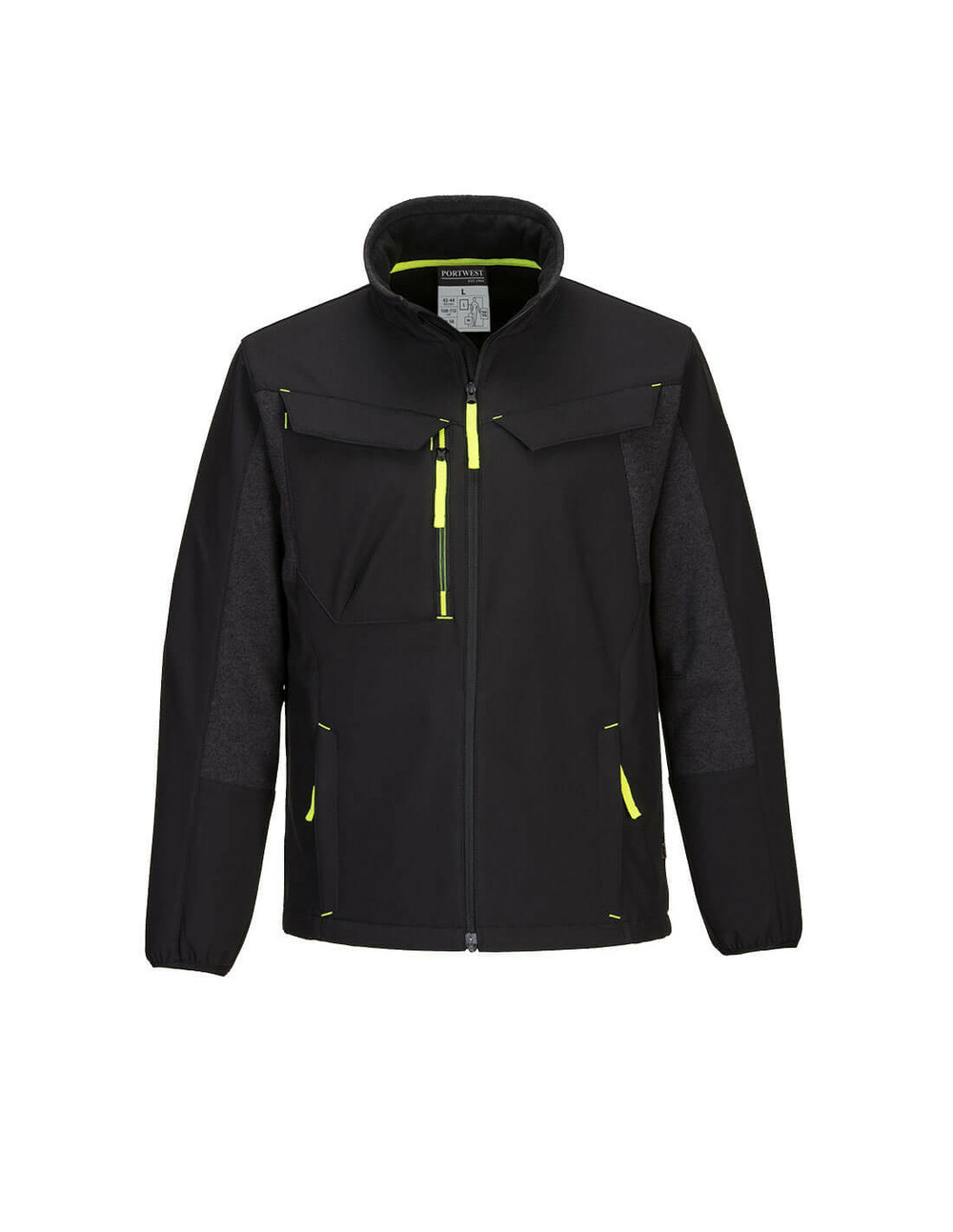 Veste softshell wx3 eco hybrid (2 couches) couleur : noir taille s - portwest