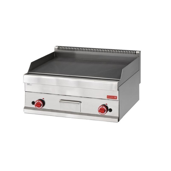 Plancha professionnelle - gaz 2 brûleurs - gastro m