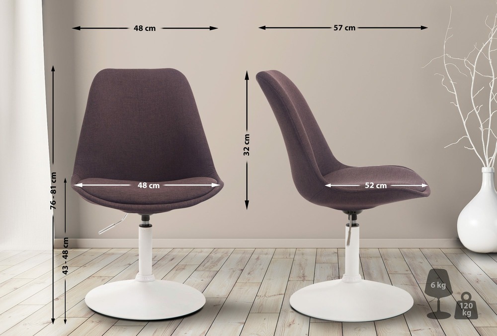 Chaise maverick w en tissu