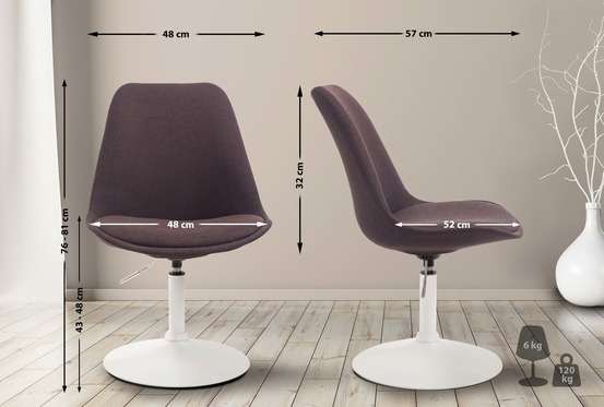 Chaise maverick w en tissu