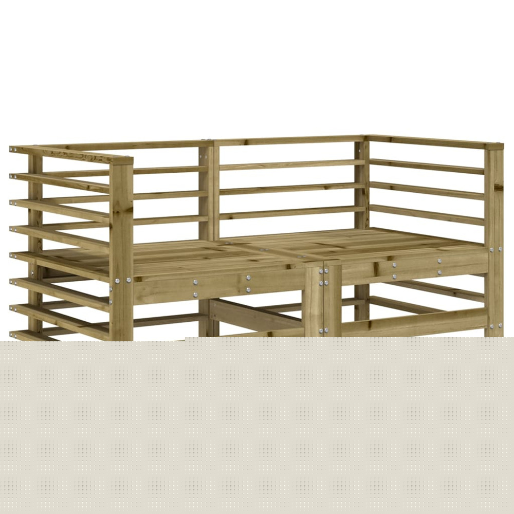Canapés d'angle de jardin 2 pcs bois de pin imprégné