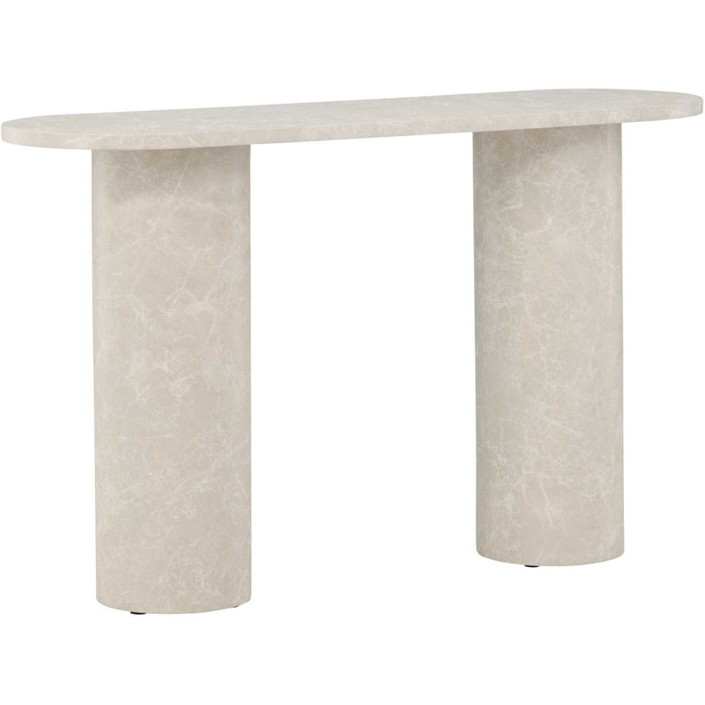 Console effet marbre narvik 130 x 80 x 40 cm