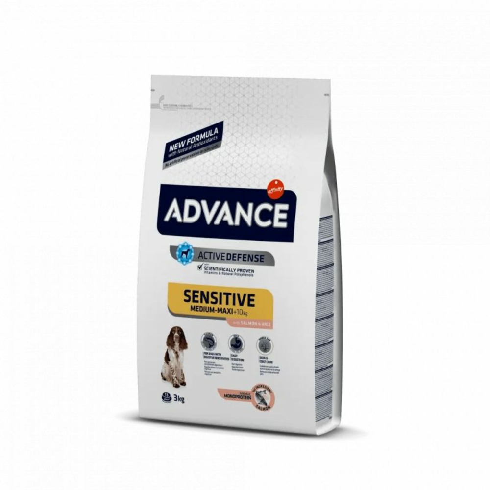 Croquettes chien sensitive medium / maxi saumon riz - advance 12 kg