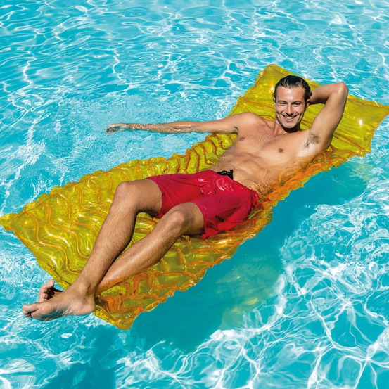 Matelas gonflable intex tote-n-float - orange