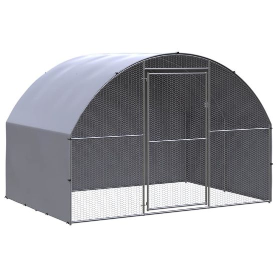 Poulailler d'extérieur 3x2x2 m acier galvanisé