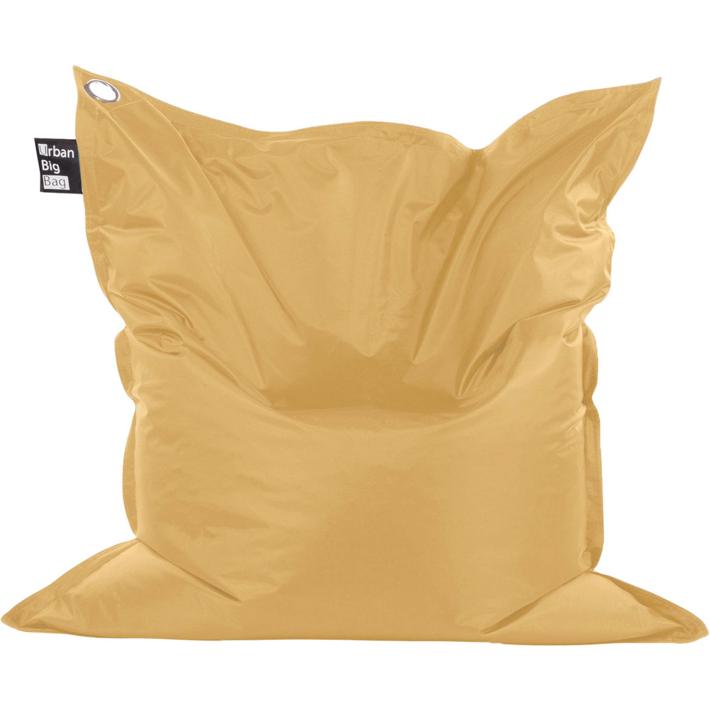 Grand coussin uni maxi ocre