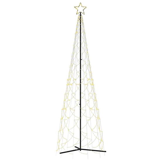 Arbre de noël cône 500 led blanc chaud 100x300 cm