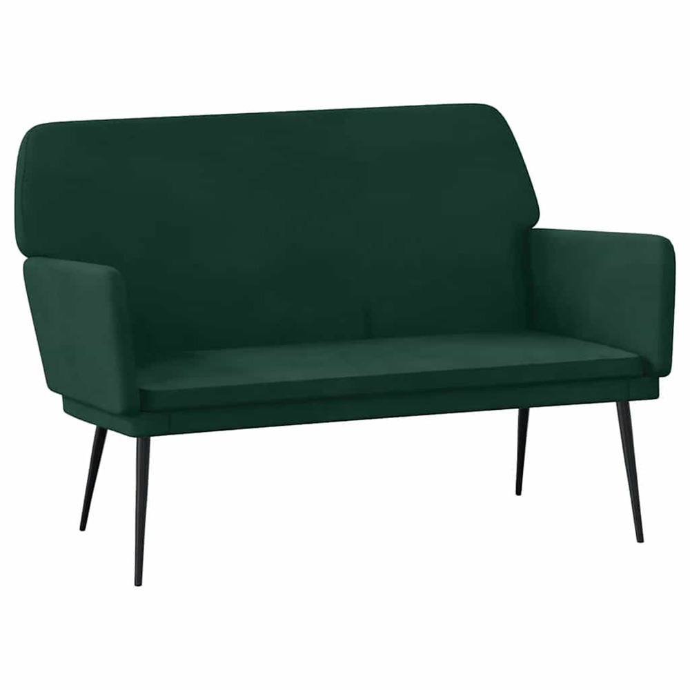 Banc vert foncé 108x79x79 cm velours