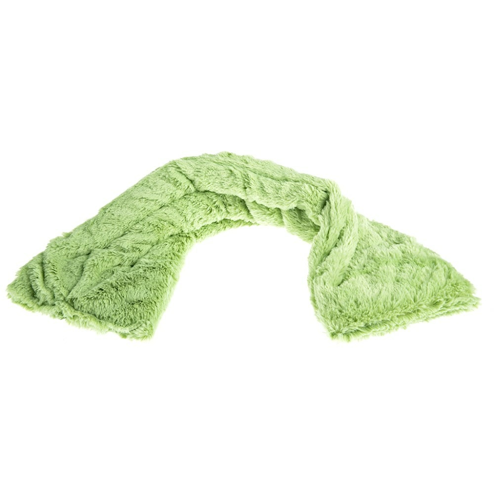 Bouillotte tour de cou vert pastel