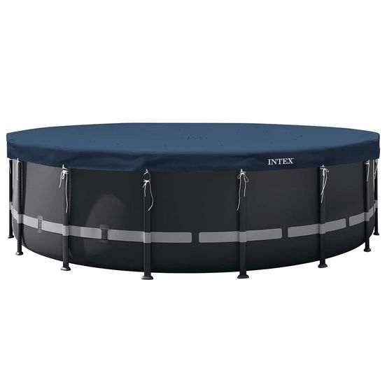 Couverture de piscine ø488 x 20 cm rond pvc, pet