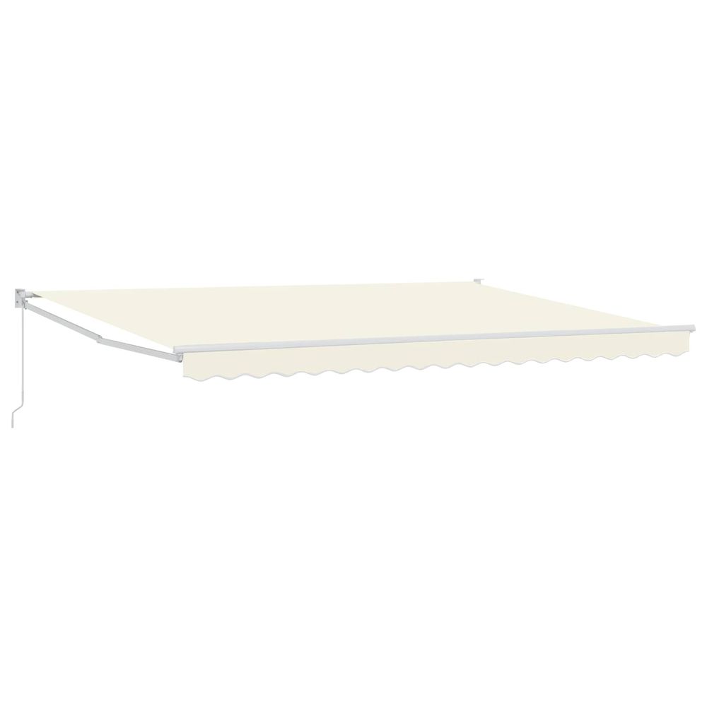 Auvent rétractable crème 4 x 2 m 100% polyester et aluminium