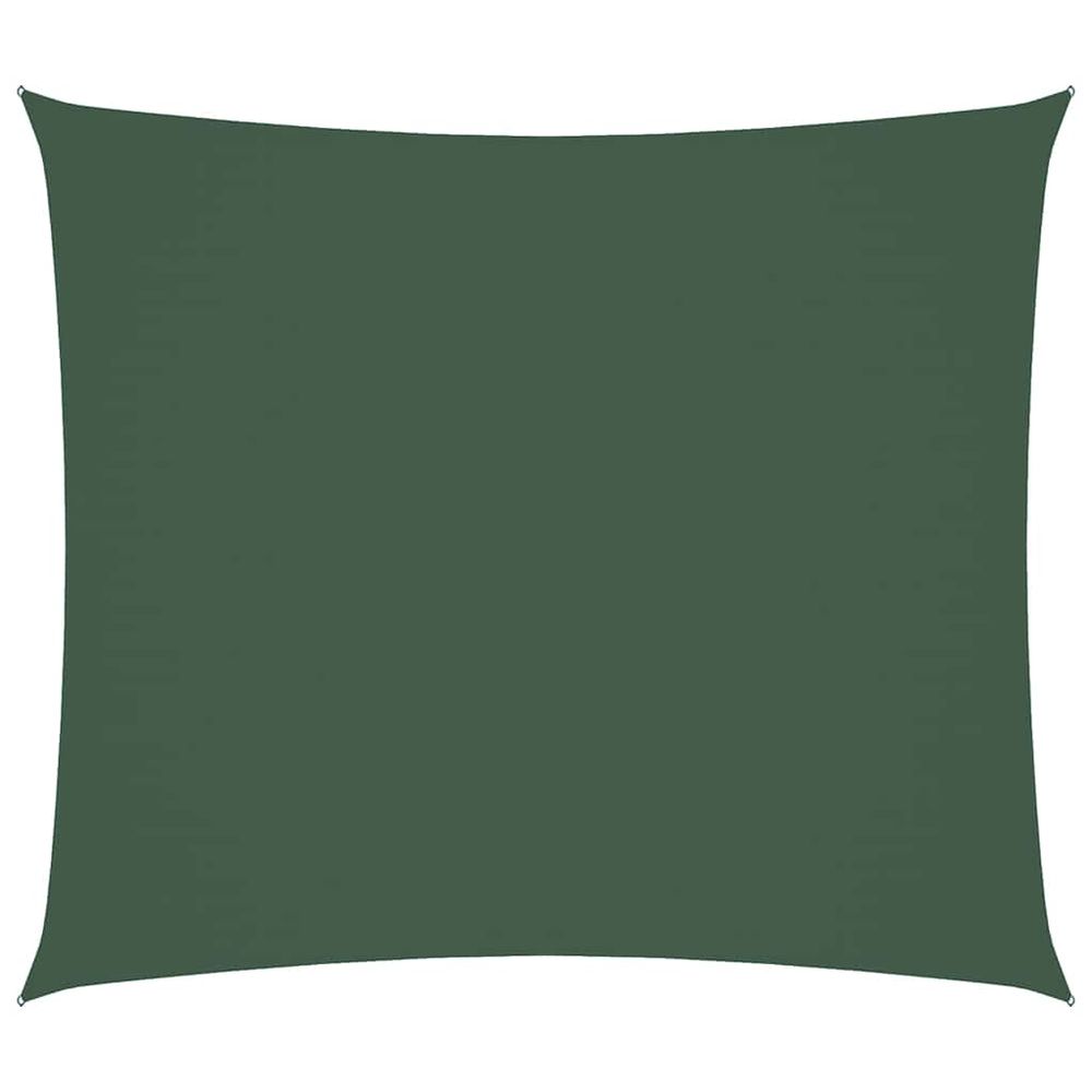 Voile de parasol tissu oxford rectangulaire 2x2,5 m vert foncé