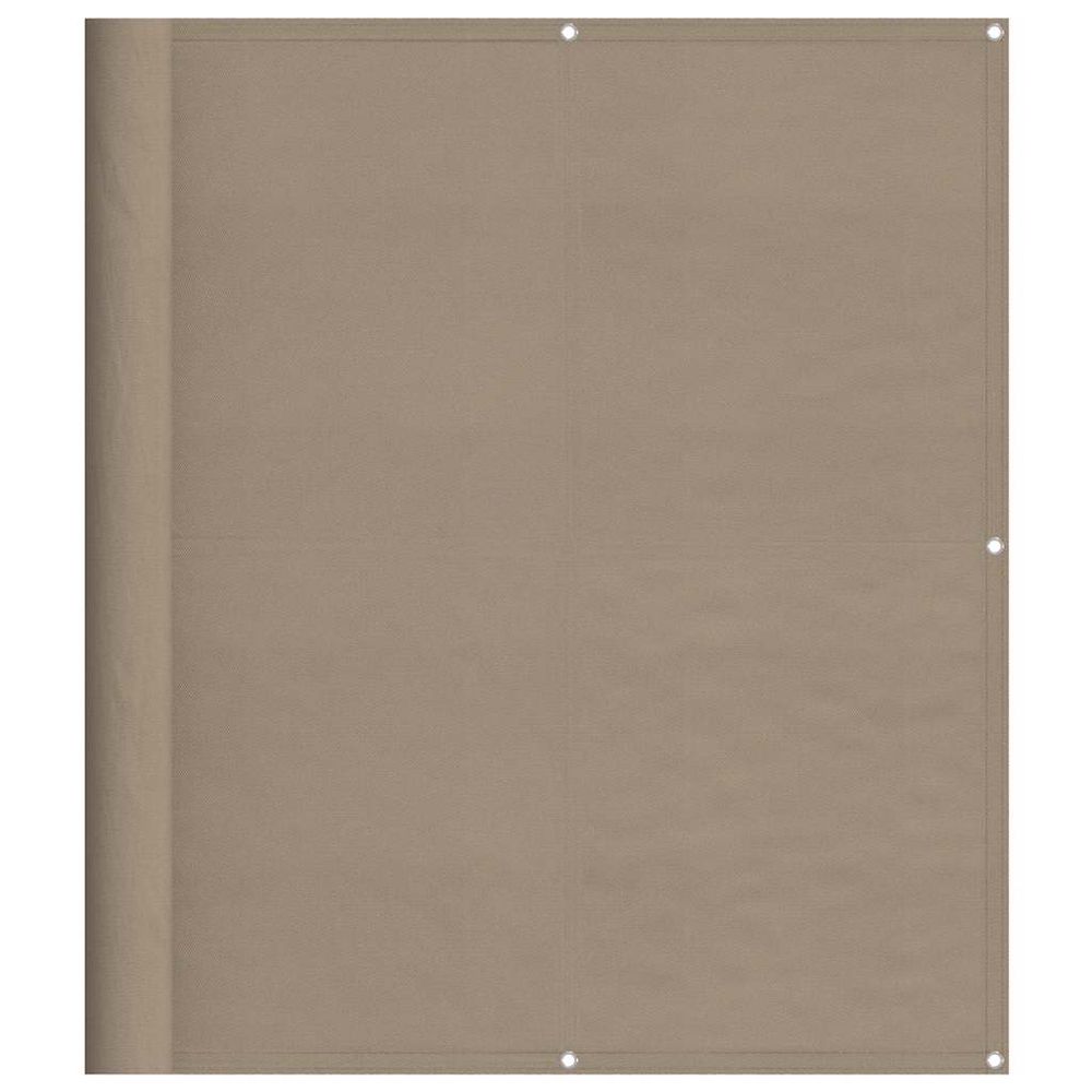 Écran de balcon taupe 120x700 cm 100% polyester oxford